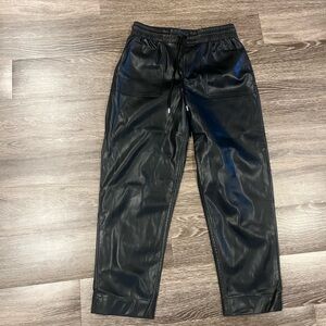 a new day Black Faux Leather Pants